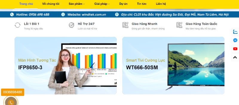 Windtek - Địa chỉ mua màn hình tương tác thông minh chất lượng