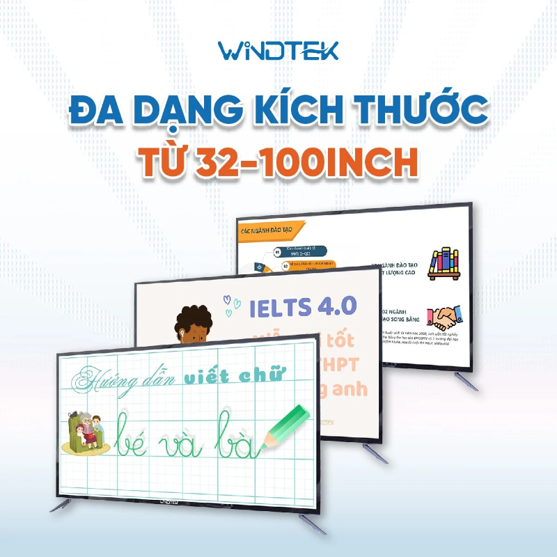 Sản phẩm tivi cường lực chất lượng của WINDTEK