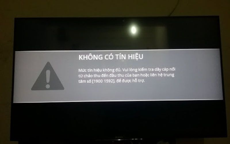 Vì sao tivi không có thông tin, tín hiệu và cách khắc phục